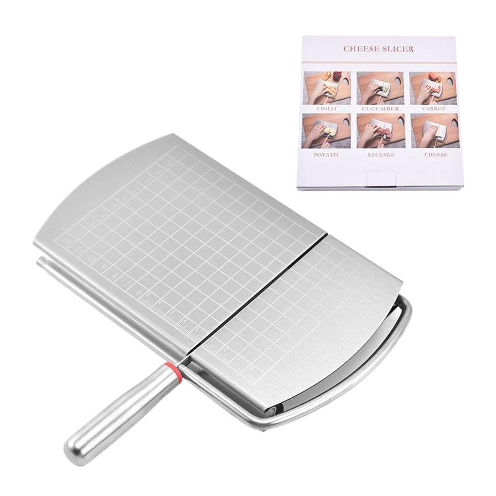 

Многофункциональная сырорезка для блочного сыра, доска для сыра из нержавеющей стали с лезвием и весами