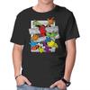 Unisex Crew Neck T-Shirt Cartoons Attack Graphic Short Sleeve Casual Tee