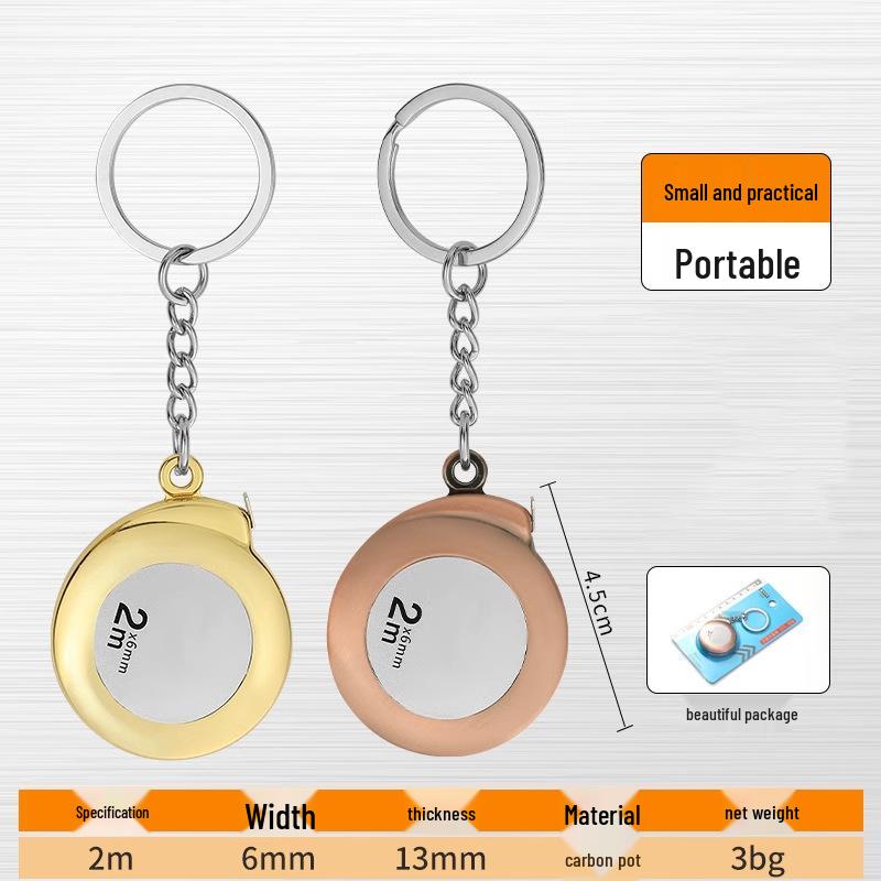 Portable 2m High-Precision Soft Steel Tape Measure for Household Use