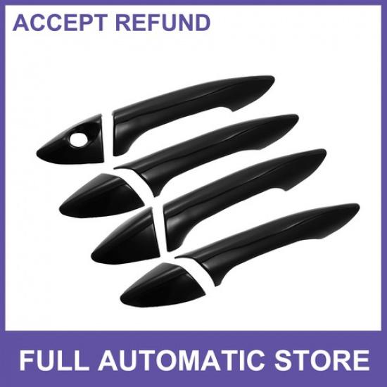 Car Exterior Door Handle Cover Eight  for Hyundai Elantra 2011-2016 Black