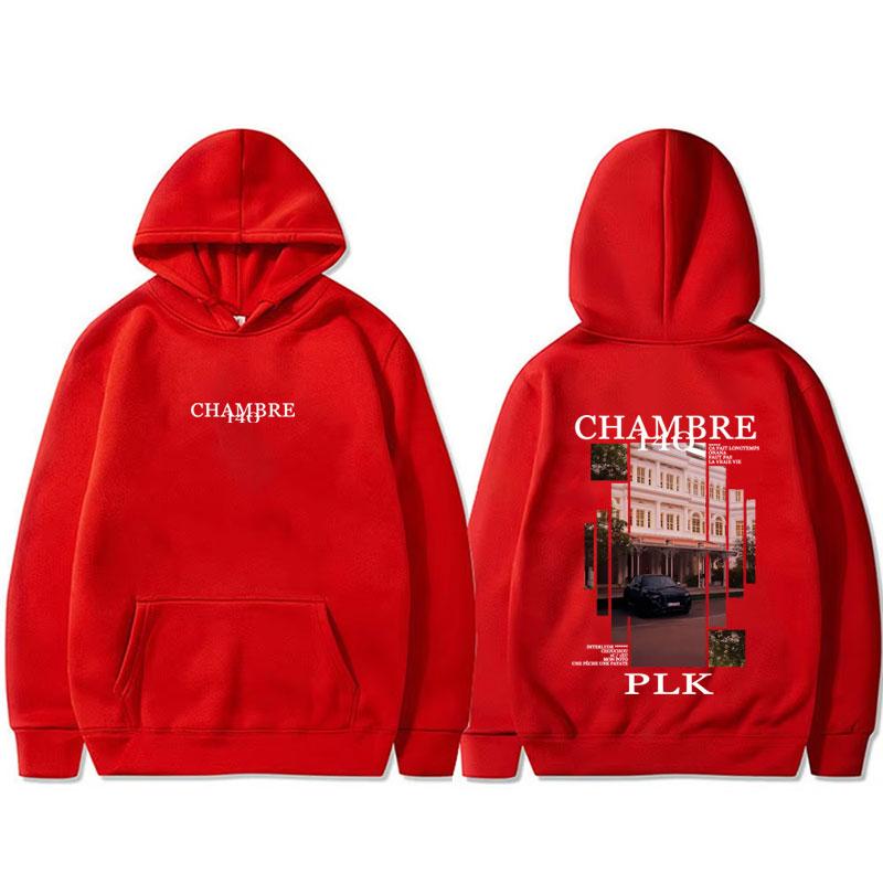 Rapper PLK Chambre 140 Album Graphic Hoodie Men Women Hip Hop Fashion Pop Music Hooded Sweatshirt Male Oversized Fleece Hoodies