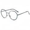 European and American new men's and women's ultra-light Internet celebrity round face polygonal glasses frame contrasting color anti-blue ligh