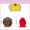 Fairy Tale Wooden Door Ornament For Garden And Patio Decor