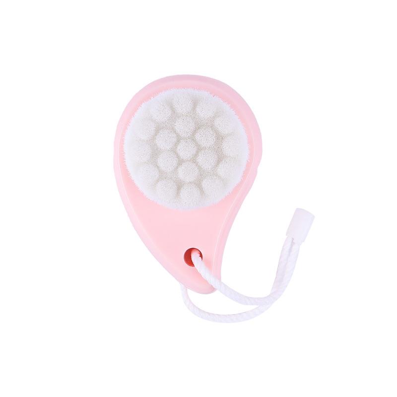Cleansing Brush Soft Hair Makeup Remover Cleaner Pores To Blackhead Lanyard Arched Wash Brush Facial Brush