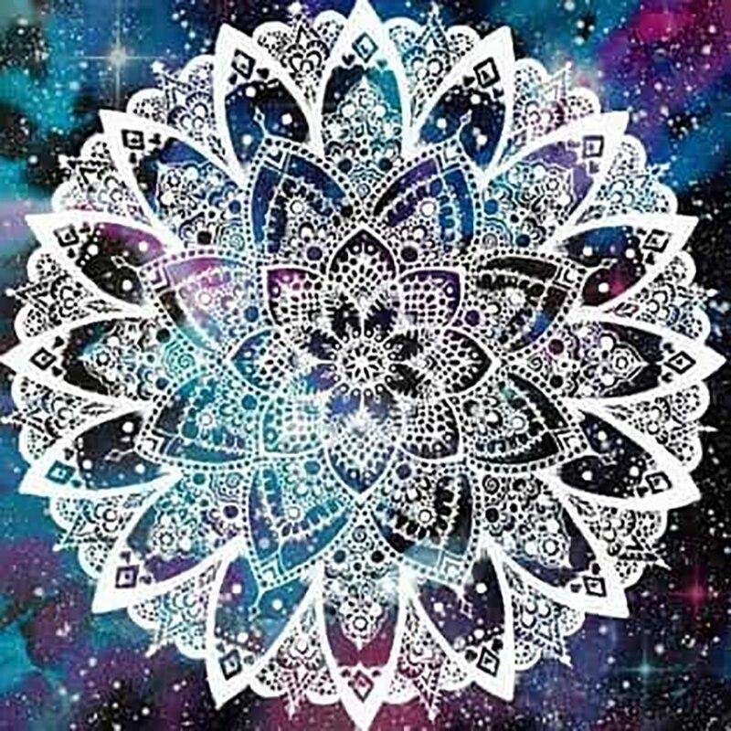 5D Diamond Painting Mandala Flowers Modern Pattern DIY Full Round Drill Cross Stitch Diamond Embroidery Home Decor Gift