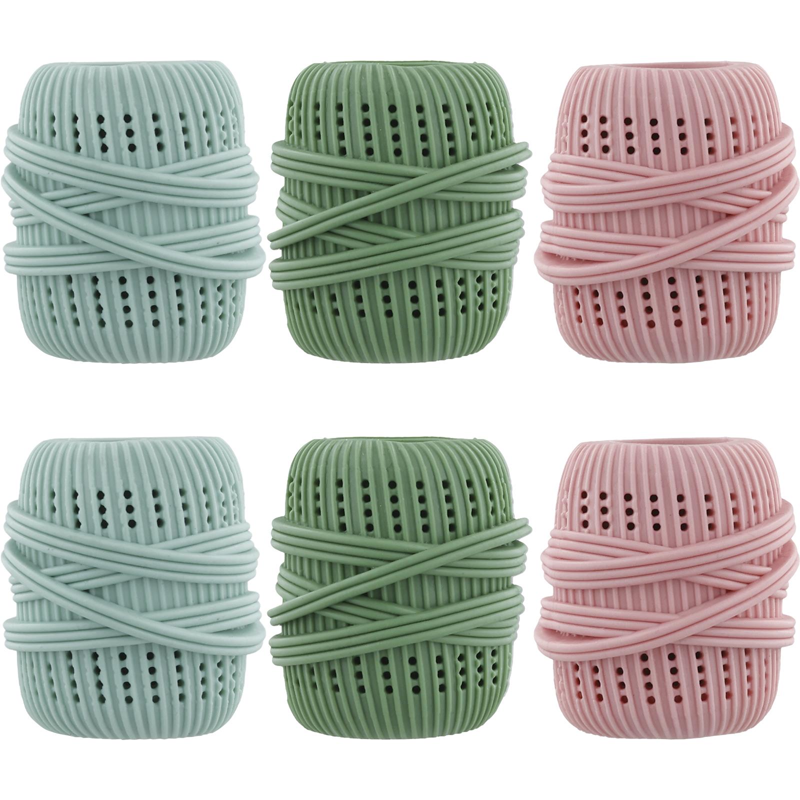 

6Pcs Household Washing Machine Laundry Ball TPE Fabric Softener Dispenser Balls 2.75x1.77 inch Multi-role Laundry Detergent Ball