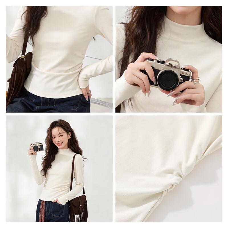 MJ STYLE Women's Versatile Slim Fit Base Layer Top
