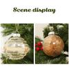 6pcs Glitter Ball Pendant Transparent Plastic Ball Hanging For Wedding Party Graduation Ceremony Decor Christmas Decoration Prop