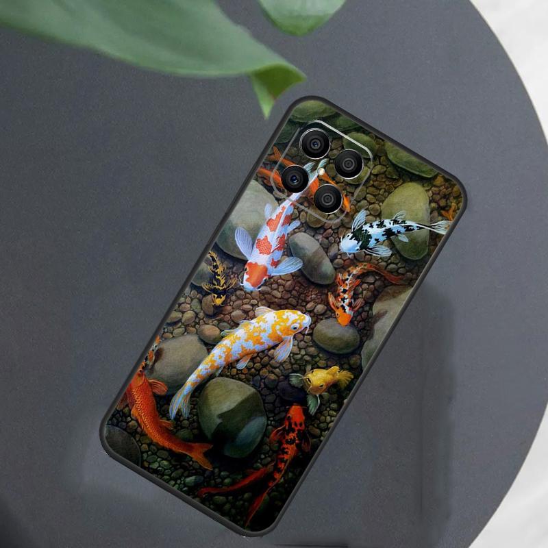 

Koi Fish Carp For Huawei Honor X9a X7 X8 X9 50 70 P20 P40 P30 Lite Mate 50 Pro Nova 5T P Smart 2021 Case Honor 70