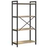 Bookshelf Sonoma Oak 60 X 30 X 120 Cm Engineered Wood
