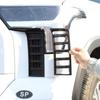 Front Air Intake Vent Cover Trim Carbon Fiber Black for Toyota Tundra