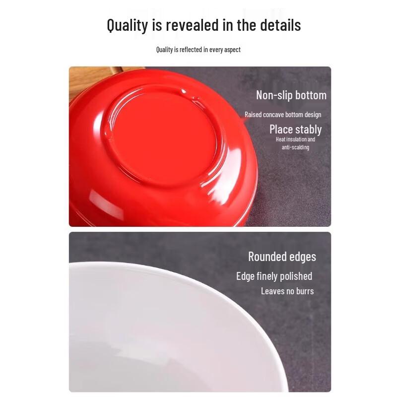 SPSR Commercial Melamine Douli Bowls (10-Pack)
