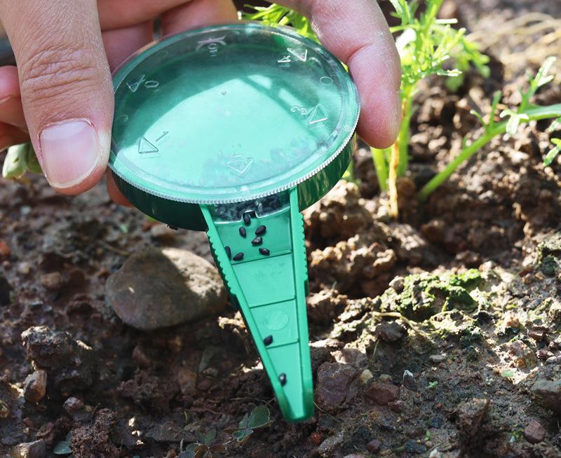 Gartenpflanzwerkzeug-Set Lochgräber Sämaschine mit Tiefenmarkierung für das Auspflanzen und Pflanzen von Setzlingen