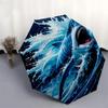 1pc Great White Shark Breaking Through Water Umbrella with Plastic Handle,Suitable for All Seasons UmbrellaPT577