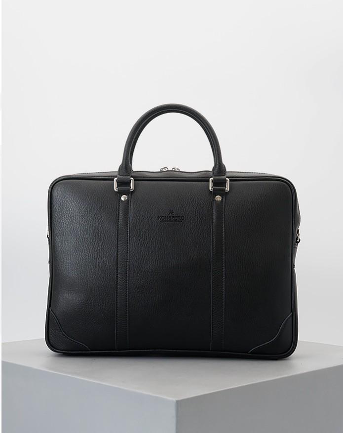 Konsfero Merhen Genuine Leather Briefcase