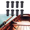 8PCS Oar Lock Socket Insert Nylon 1Celsius2 Inch Protective Sleeve Oar Lock Socket Bushing for Boat Hardware