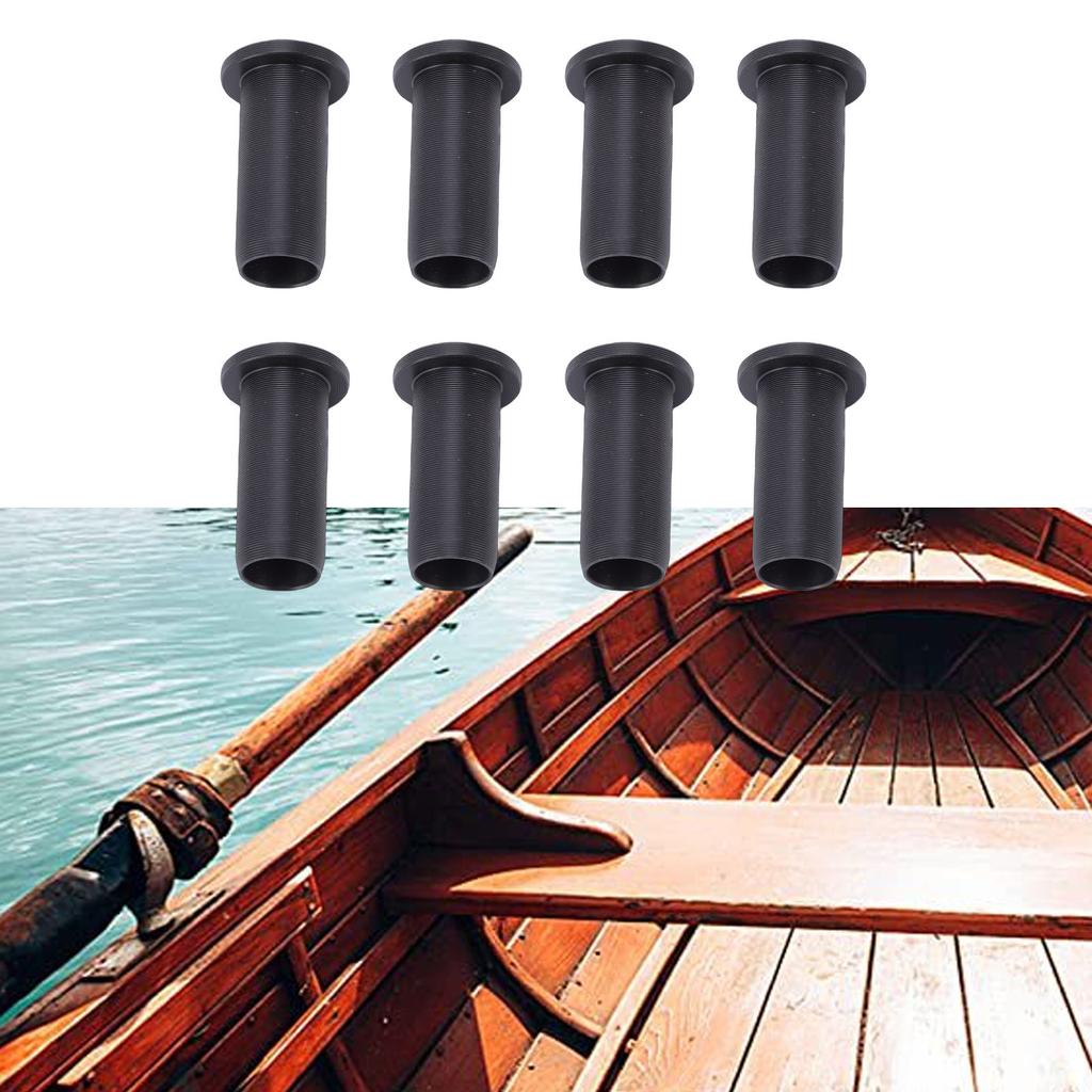 8PCS Oar Lock Socket Insert Nylon 1Celsius2 Inch Protective Sleeve Oar Lock Socket Bushing for Boat Hardware