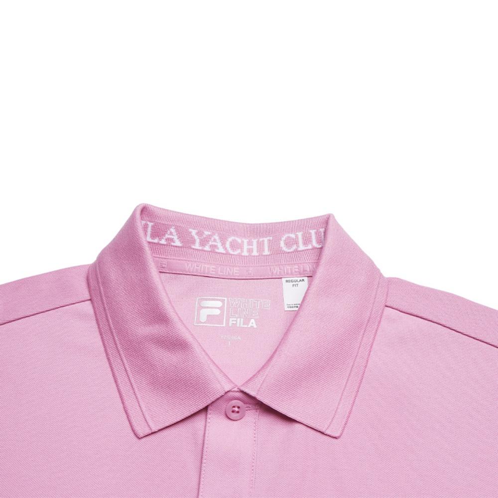 FILA Heritage Fashion Minimalist Cool Touch Polo Shirt Men tops Fog-Pink F11M628101FPK