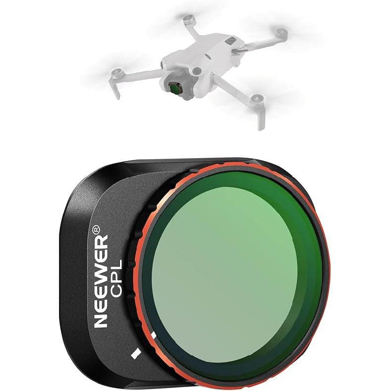 NEEWER ND & CPL Filter Set Compatible with DJI Mini 4 Pro, 4 Pack ND16 ND64 ND256 CPL Polarizer and Neutral Density Filters Drone Lens Accessories,