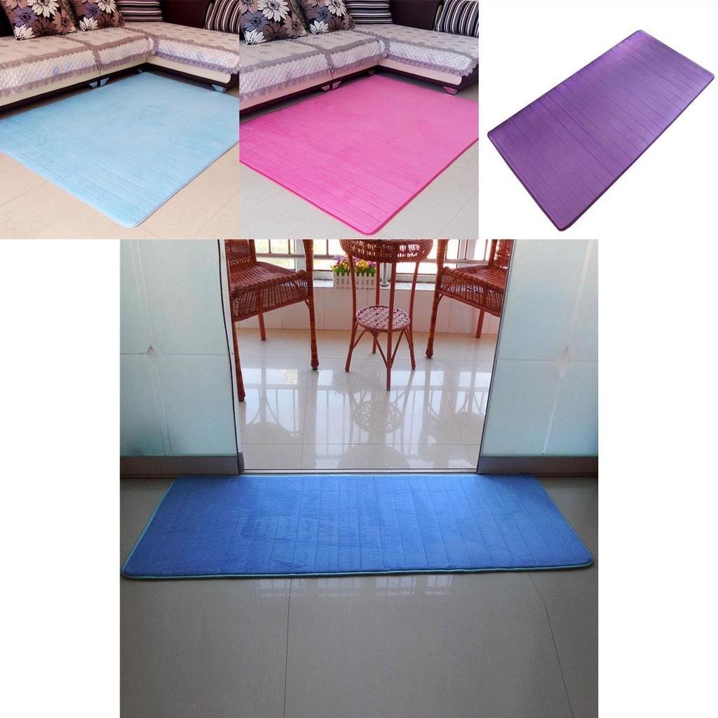 Super Absorbent Coral Velvet Bathroom Mat Offering Safety And Style For Home