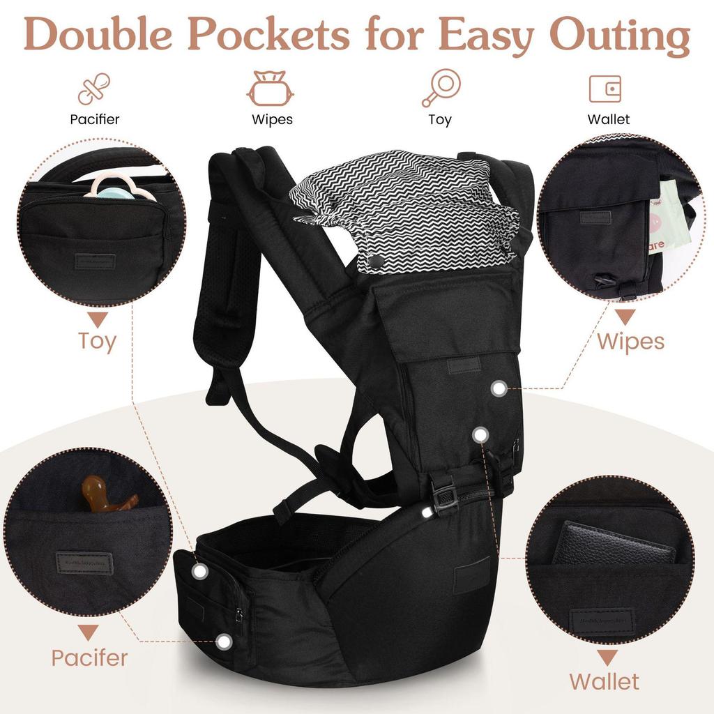 Baby Carrier Hip Seat - Four Seasons Style