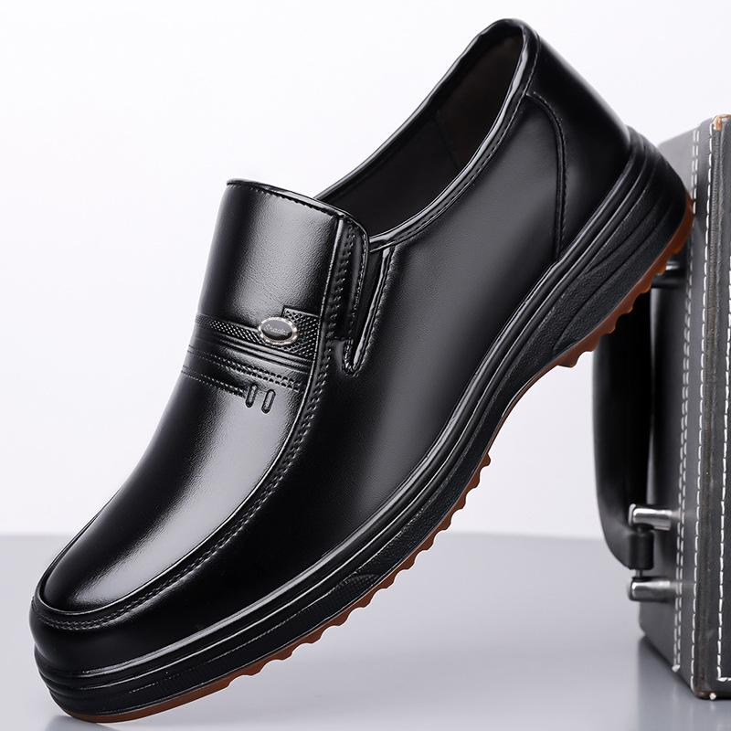 Fashion British Solid Color Fashion Soft Leather Shoes for Men Spring Summer New Designer Loafers Male Hallow Breathable Dress Shoes Man