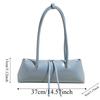 Y2K French Stick Handbag Solid Color Texture Underarm Bags All-match PU Shoulder Bag  Women