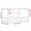 VidaXL TV Stand Black 80x34.5x40 Cm Engineered Wood and Metal, TV Bench, Hi-fi Cabinet, Entertainment Center, TV Buffet, 848819