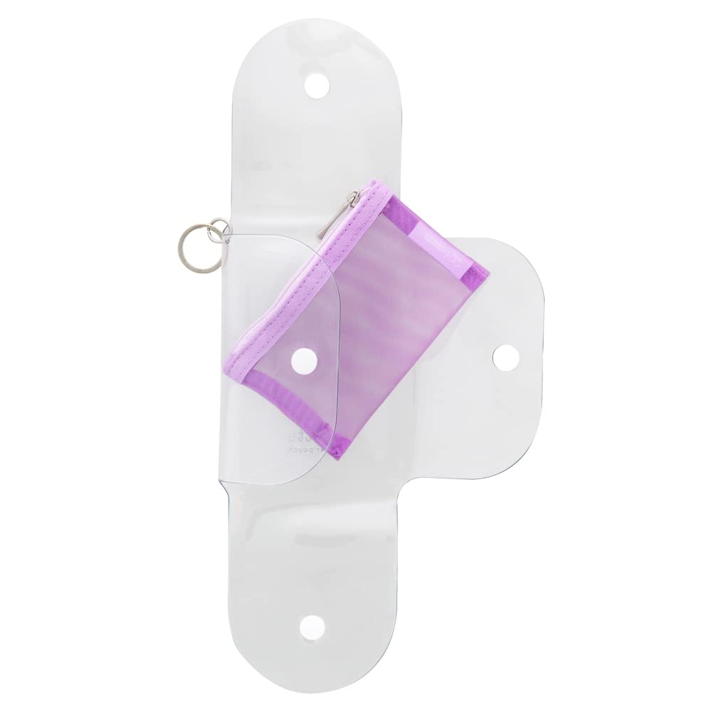 Stationery Clear Mini Mitte Light S2321629 Sun-Star Pouch, Purple,