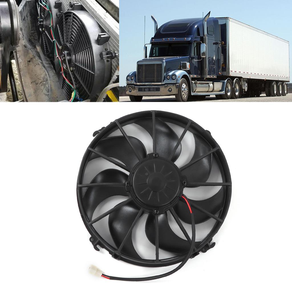 Car Air Conditioner Cooling Fan 24V 3200r Min Pull Type 7 Blades for Buses Trucks