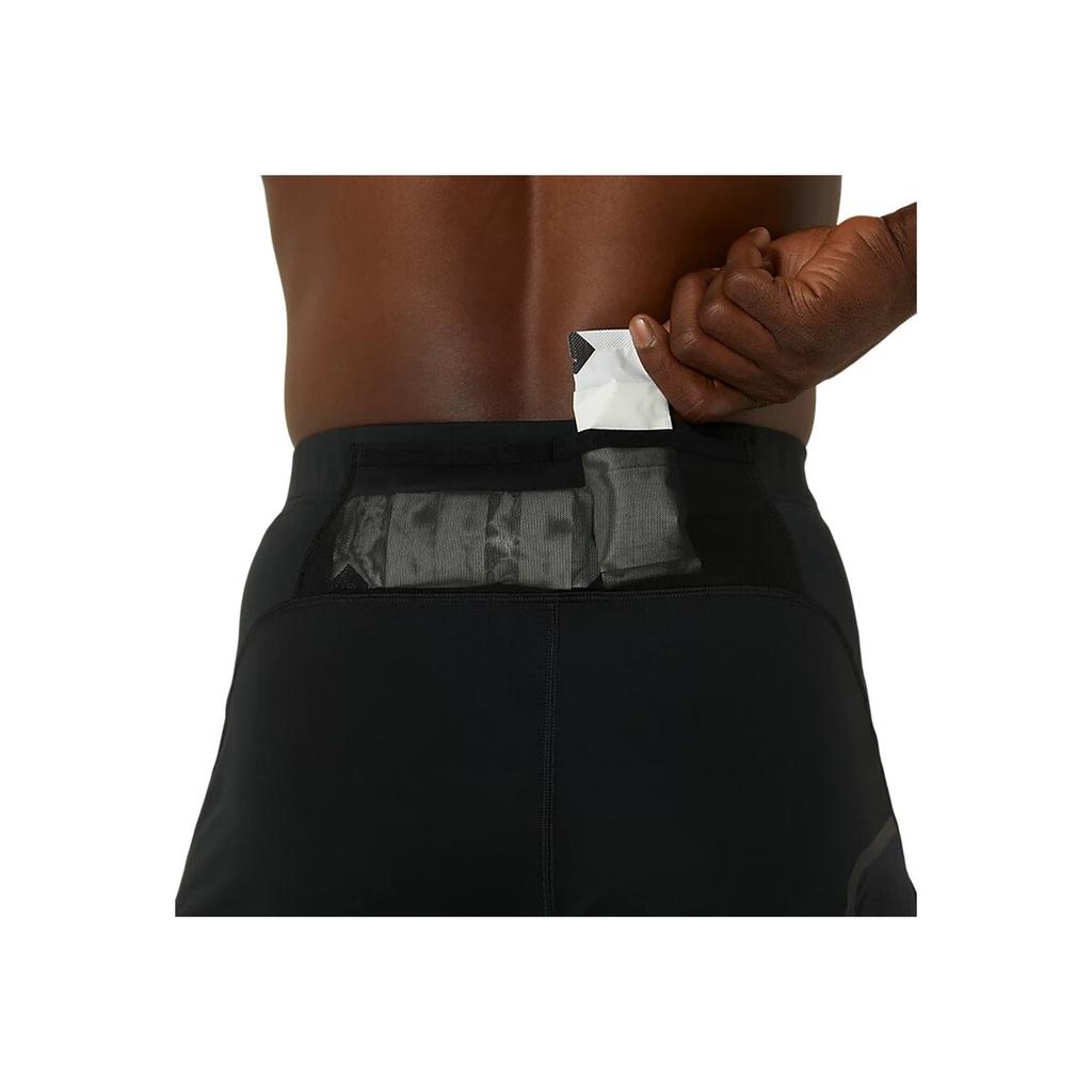 Asics Logo Pattern Lace-Up Slim Fit Sports Pants Men Pants Black 2011D089-001