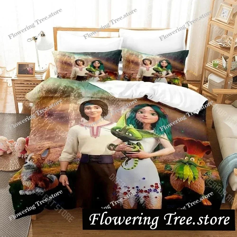 3D-Druck Mavka Das Lied des Waldes Bettwäsche-Set Jungen Mädchen Twin Queen King Size Bettbezug Kissenbezug Bett Jungen Erwachsene029