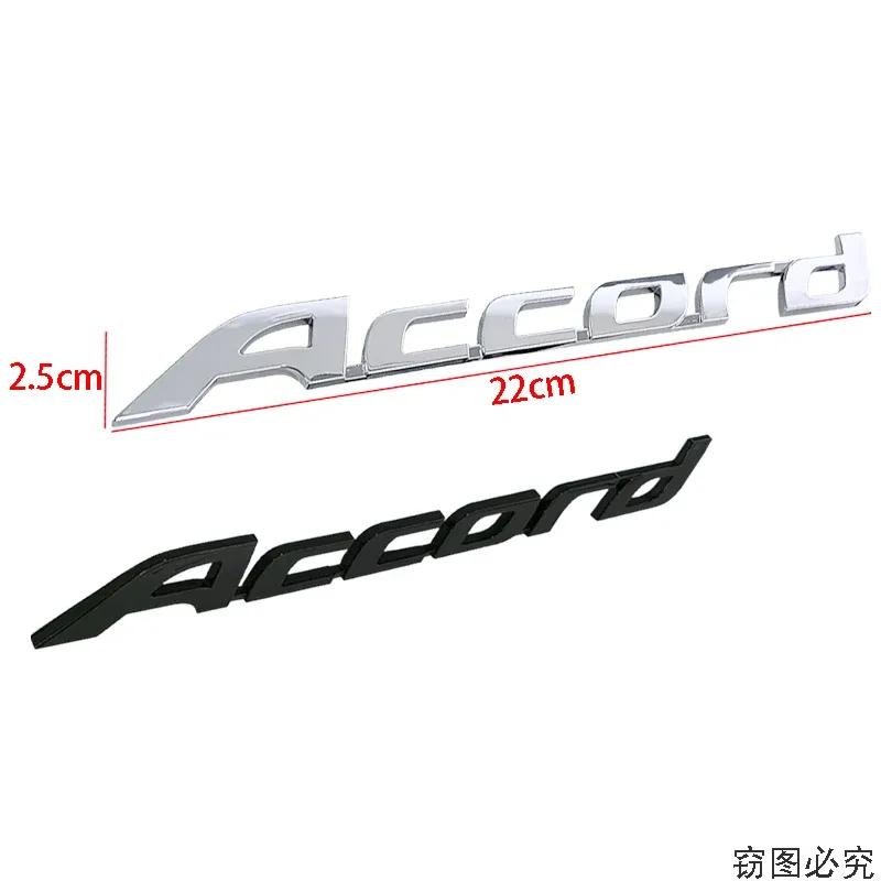 ABS Samochód 3D Emblemat Odznaka Naklejka dla Honda Accord Tylna Klapa Bagażnika Naklejki z Literami Naklejki Akcesoria Samochodowe Stylizacja Samochodu
