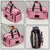 Pink Tool Bag 40 Cm Length Polyester Material with Multiple Compartments for Electric Drill Wrenches Screwdrivers Pliers