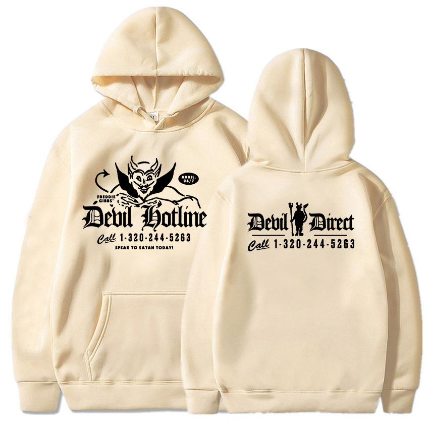 Freddie Gibbs Devil Direct Hoodies Long Sleeve Fashion Cotton Sweatshirts Casual Men Women Streetwear Style Graphic Clothing