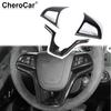 Carbon Fiber Steering Wheel Cover Interior Trim For Chevrolet Camaro 2012-2015