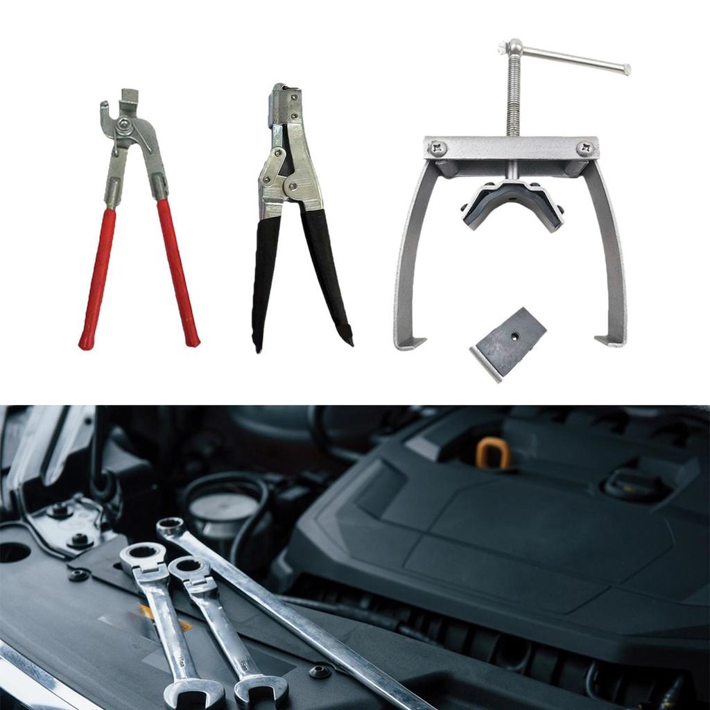3Pcs Radiator Repair Pliers Tool Set Tab Closing Plier Accessories for Maintenance