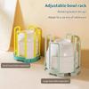 Versenkbare Desktop Schüssel Halter Küche Organizer Kunststoff Ablauf Wasser Tasse Regal Schrank Gerichte Lagerung Rack Platte Lagerung Werkzeug