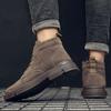 Spring And Autumn New High Quality Leather Boots Male Casual Motorcycle Ankle Boots For Men Lace -Up Basic Tooling Shoes Man