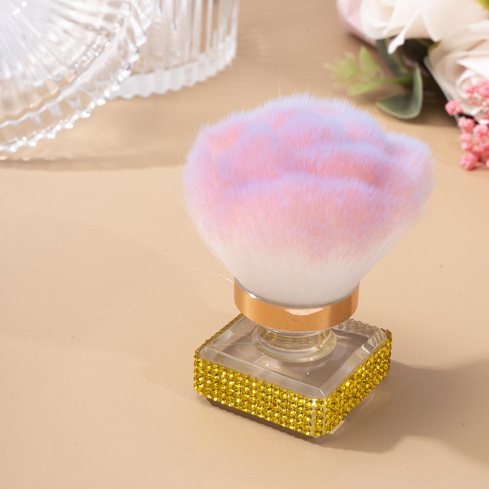 Pinceau à poussière pour nail art, poudre libre, pinceau fond de teint, pinceau maquillage, beauté, nouvelle génération, set de diamants, vente chaude, multifonctionnel