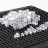 Non-Toxic 110 Pcs Small Particles Mix Bricks Transparent Clear White Thick Brick Model Classic Bulk Parts Building Blocks Gifts Toys For C