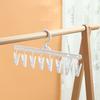 5pcs Non-Slip Socks Drying Rack 8 Clips Clothes Drying Hanger Storage Organiser  Dormitory