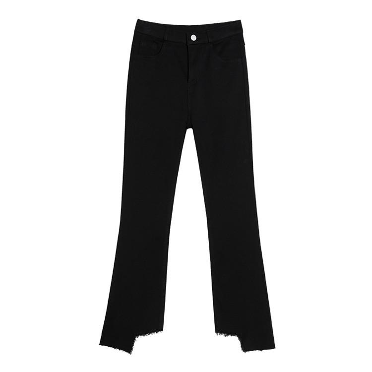 Pantaloni a sigaretta irregolari per il tempo libero Primavera e Autunno Nuovi Slim Fit e gamba stretta Pantaloni da donna a vita alta