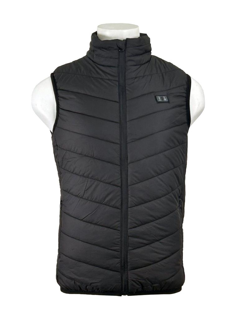 Unisex Plus Size Cotton Heated Vest with Rechargeable Smart Temperature Control