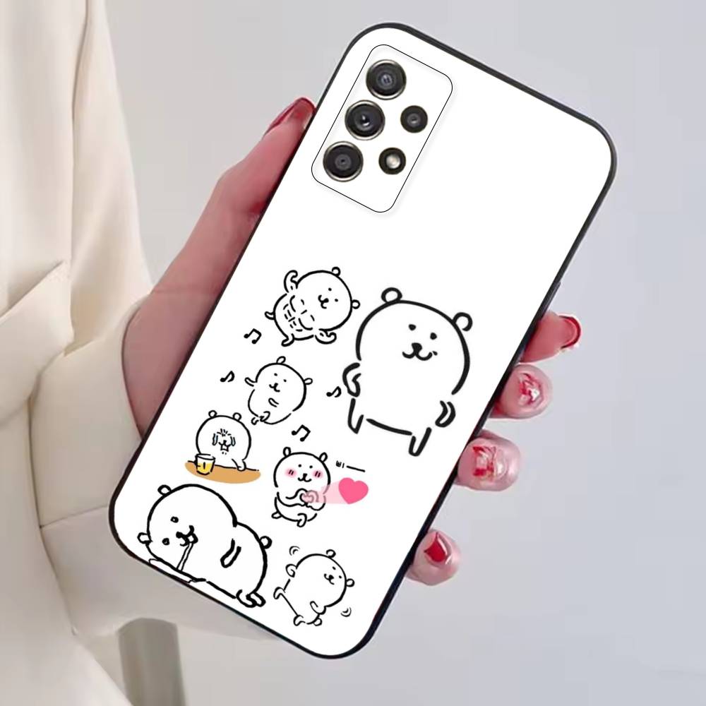 Funny Cartoon J-Joke B-Bear Phone Case Black Silicone Soft For Samsung S25,S24,S21,S22,S23,S30,Ultra,S20,Plus,Fe,Lite