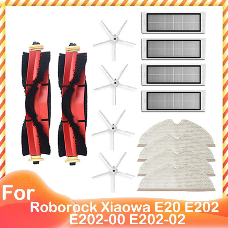 Spare Main Brush Side Brush HEPA Filter Mop Cloth Front Castor for Xiaomi Roborock Xiaowa E20 E202 E202-00 E202-02 Robot Vacuum