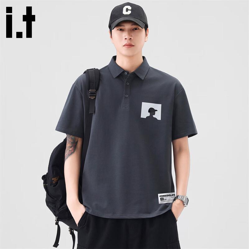 CHOCOOLATEit Men s American Retro Loose Fit Polo Shirt XL