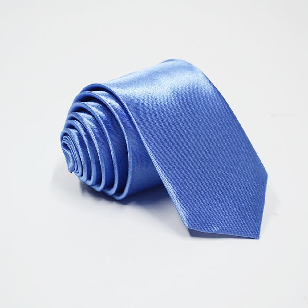 Monochrome Tie Solid Color Narrow Tie 5Cm Men'S Satin Hand Tie