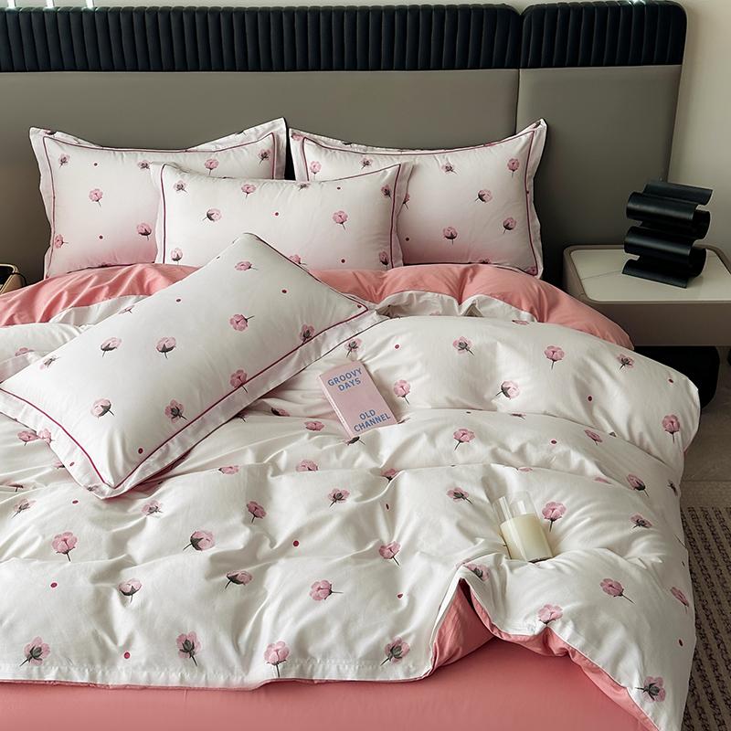 

Пододеяльник с красочными цветами, пододеяльник в стиле сада, 100% хлопок, высококачественный комплект постельного белья размера «queen-size» для девочек и женщин 200x230cm Queen 3pcs