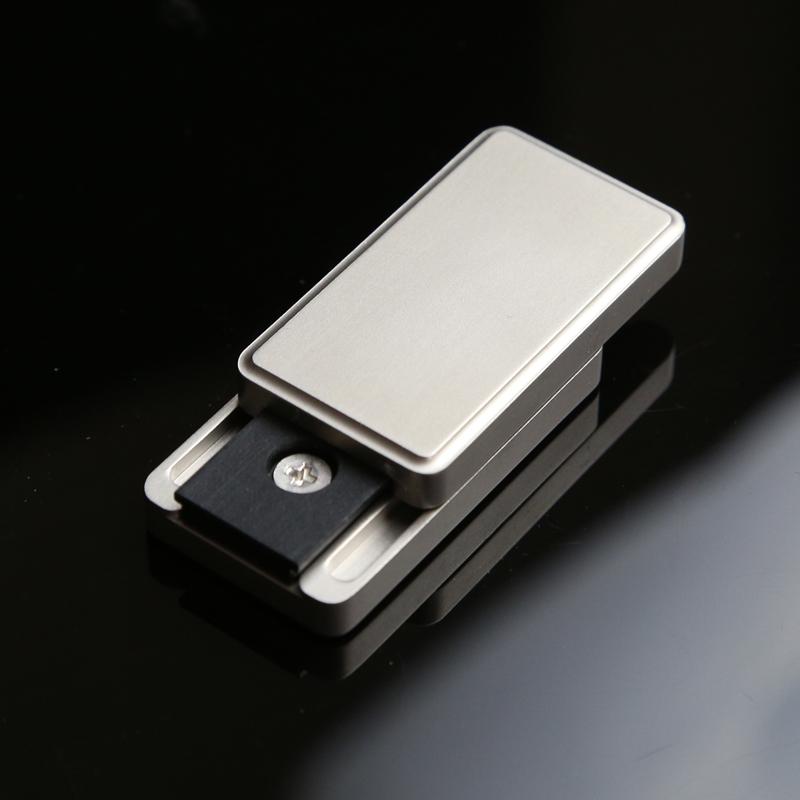 Stainless Steel Mechanical Ratchet Toy Ding-Ding Card Pusher EDC Fidget Toys Office Stress Relief Toys For Adult Children Gift